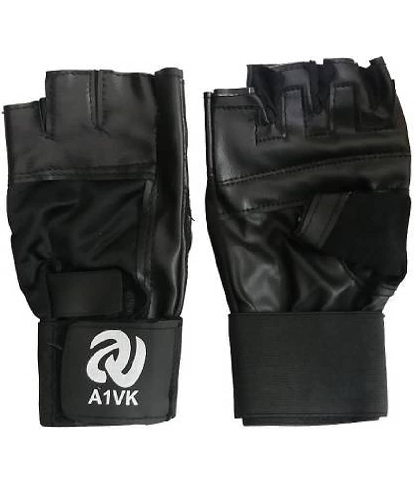 A1VK Black Gym Gloves