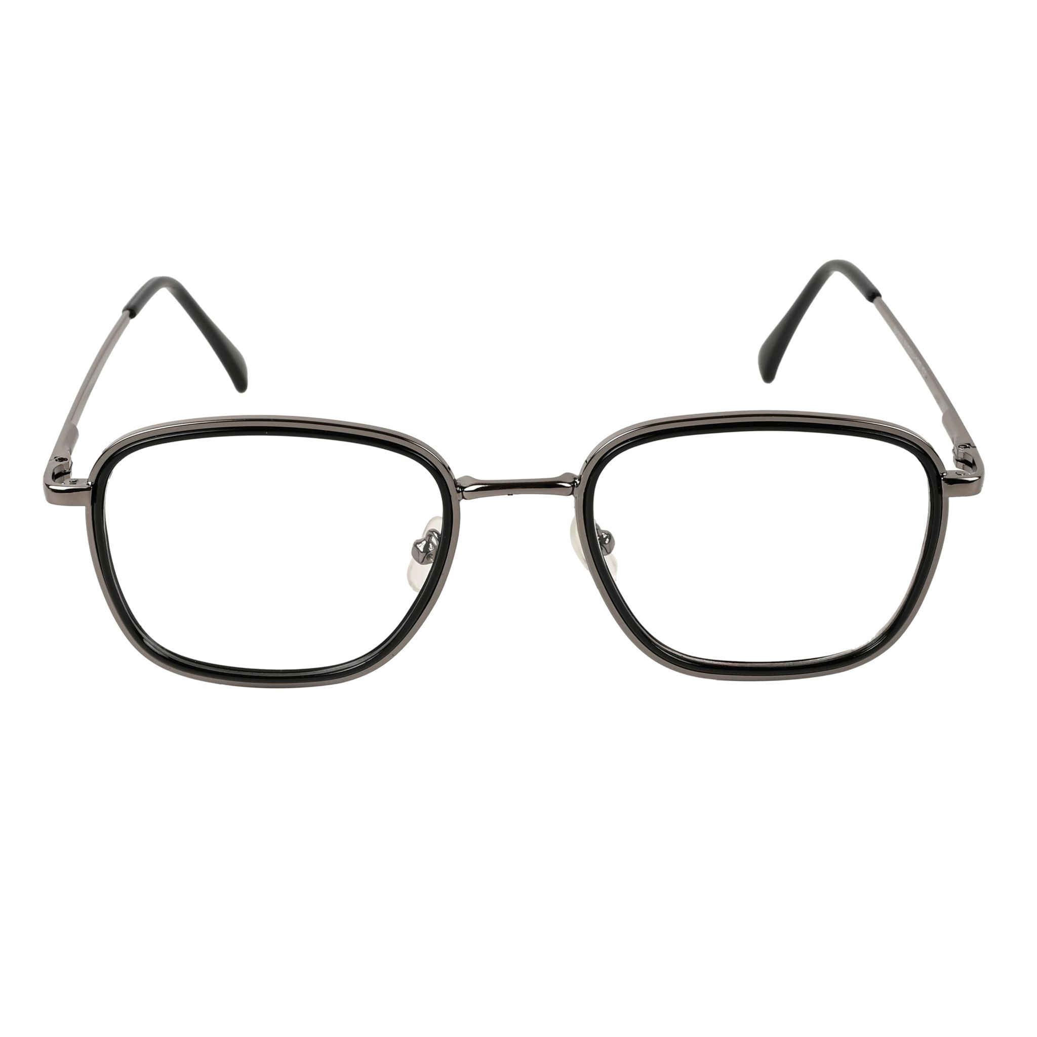 TERRY & CO | Zero Power Blue Cut Eyeglasses | Metal Frame | Medium Size | Anti-Reflective, UV Protection, Lightweight | Spring Hinges | Unisex