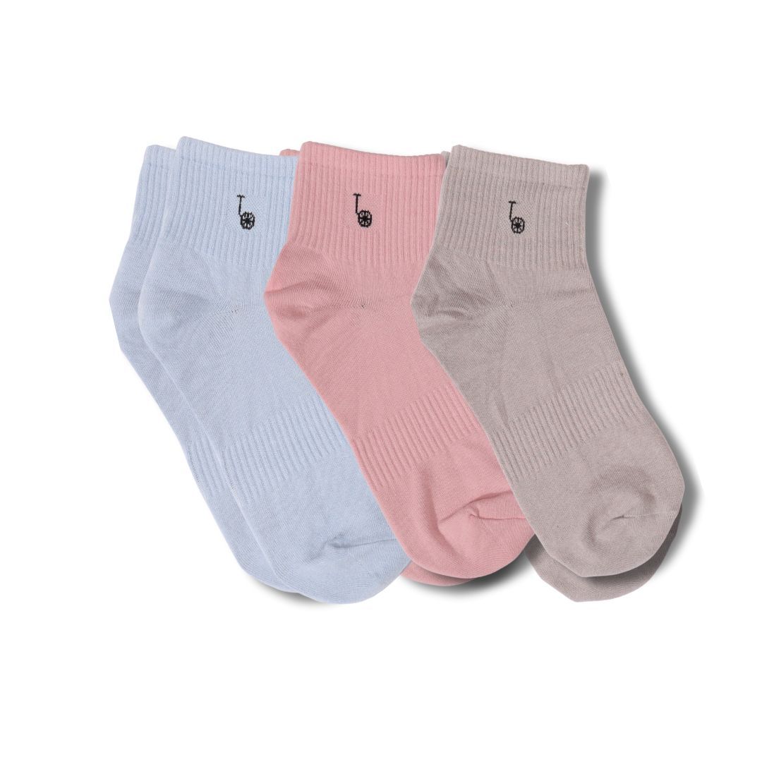 Thela Gaadi TG Basic Solid Socks (Pack of 3 Pairs)