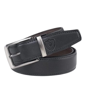 Keviv Black Leather Formal Belt - None