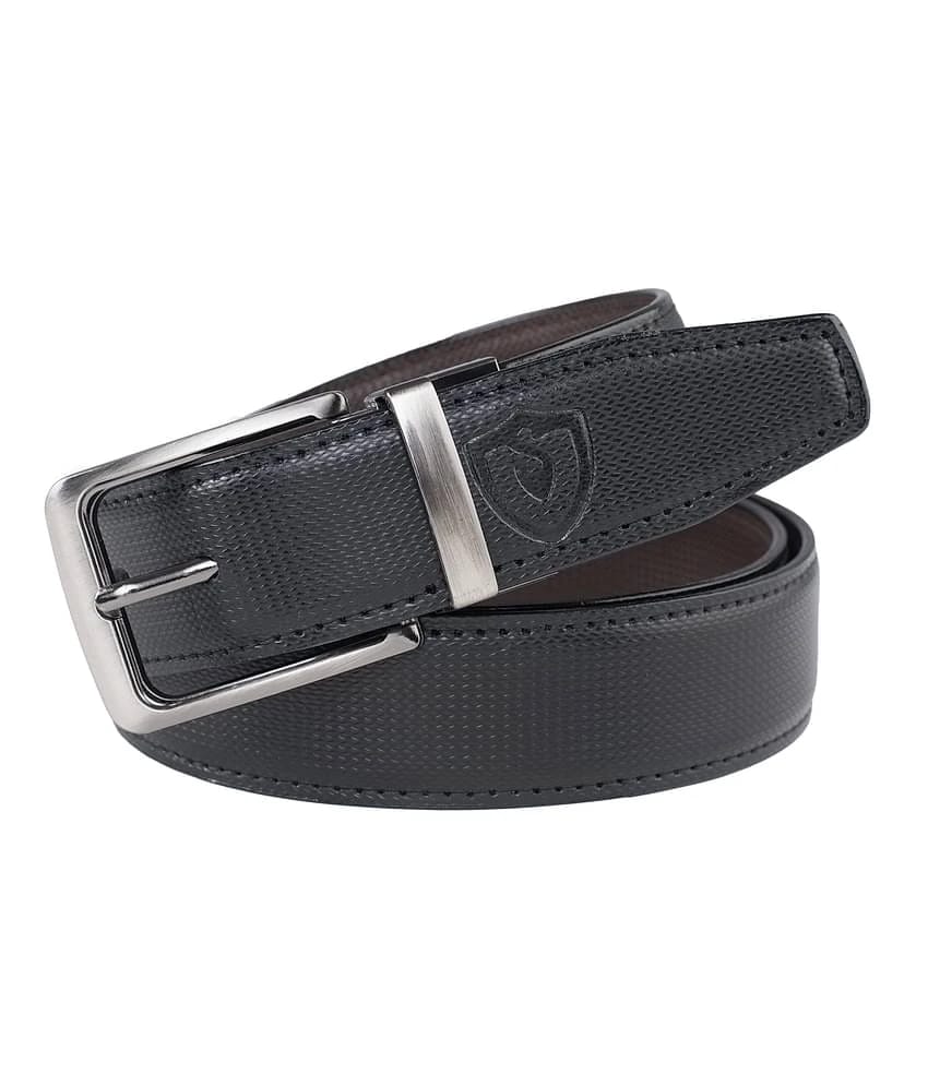 Keviv Black Leather Formal Belt - None
