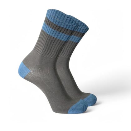 TWOSTRIPE EDITION- GREY/BLUE-Pack of 1-Pair