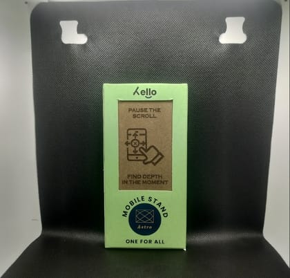 Hello Wooden Mobile Stand  Pause the Scroll