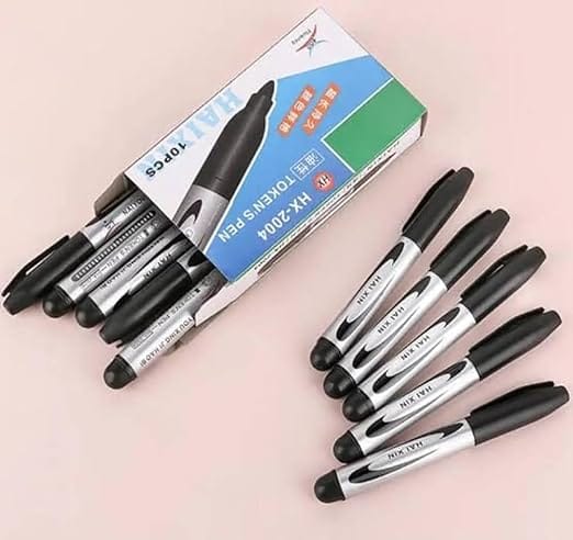 ADISON Black Marker Pens  Experience Fluency and Smooth Writing with Best Tokens Pens  Multi-Pack for All Your Writing Needs, Ideal for Marking, Note-Taking, Art Projects, and Creative Expressions