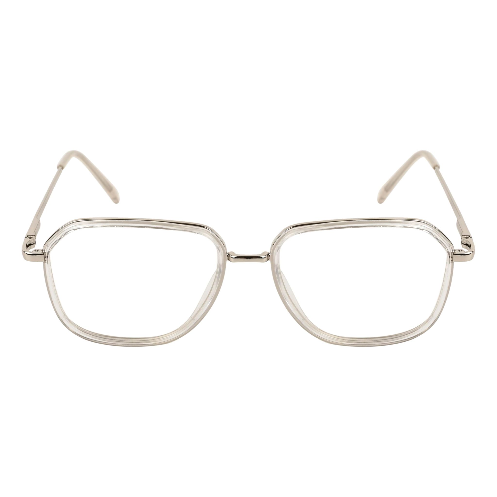 TERRY & CO Zero Power Blue Cut Eyeglasses | Metal Frame | Medium Size | Anti-Reflective, UV Protection, Lightweight | Spring Hinges | Unisex