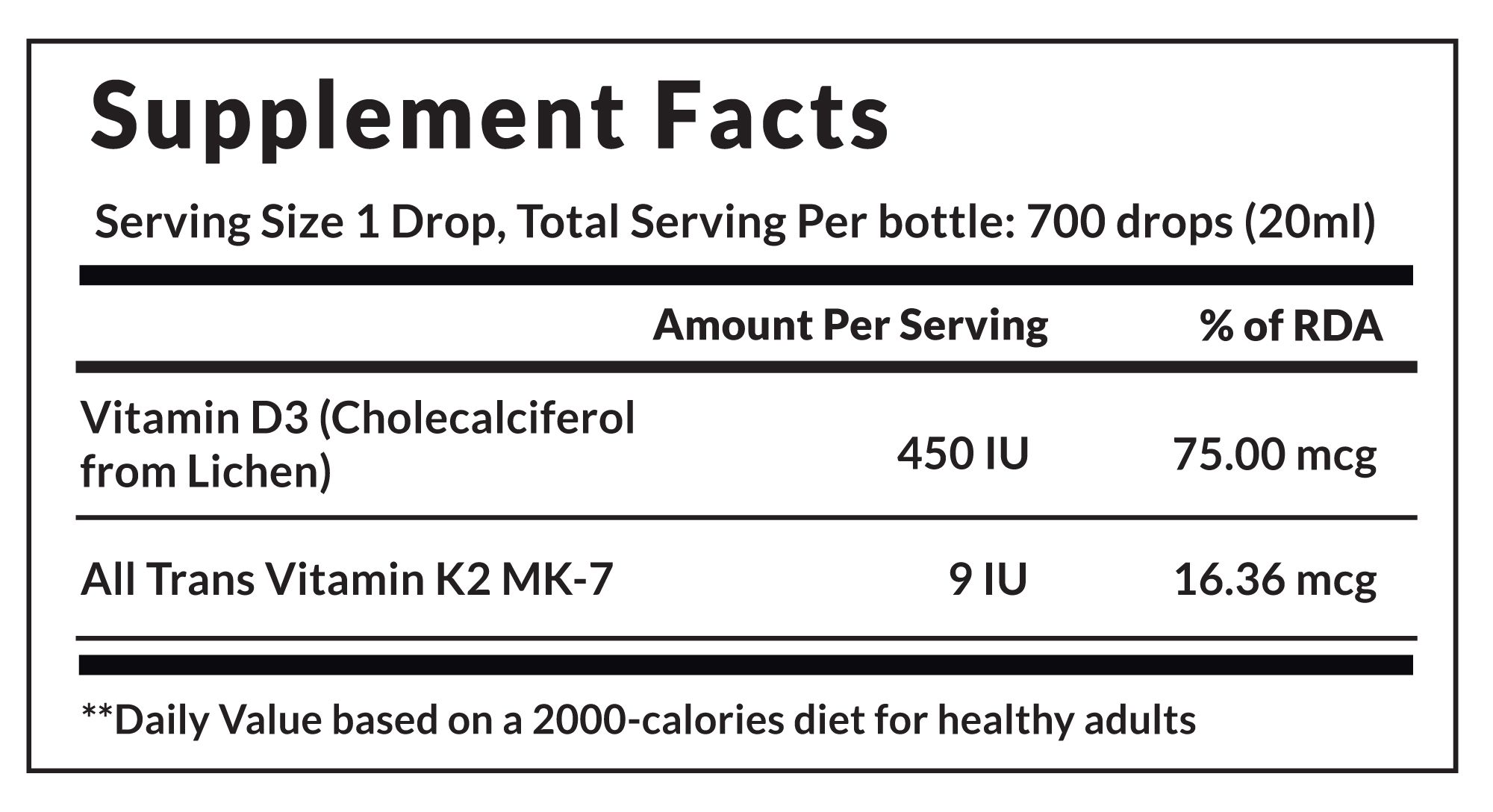 VitaOne Liquid Vitamin D