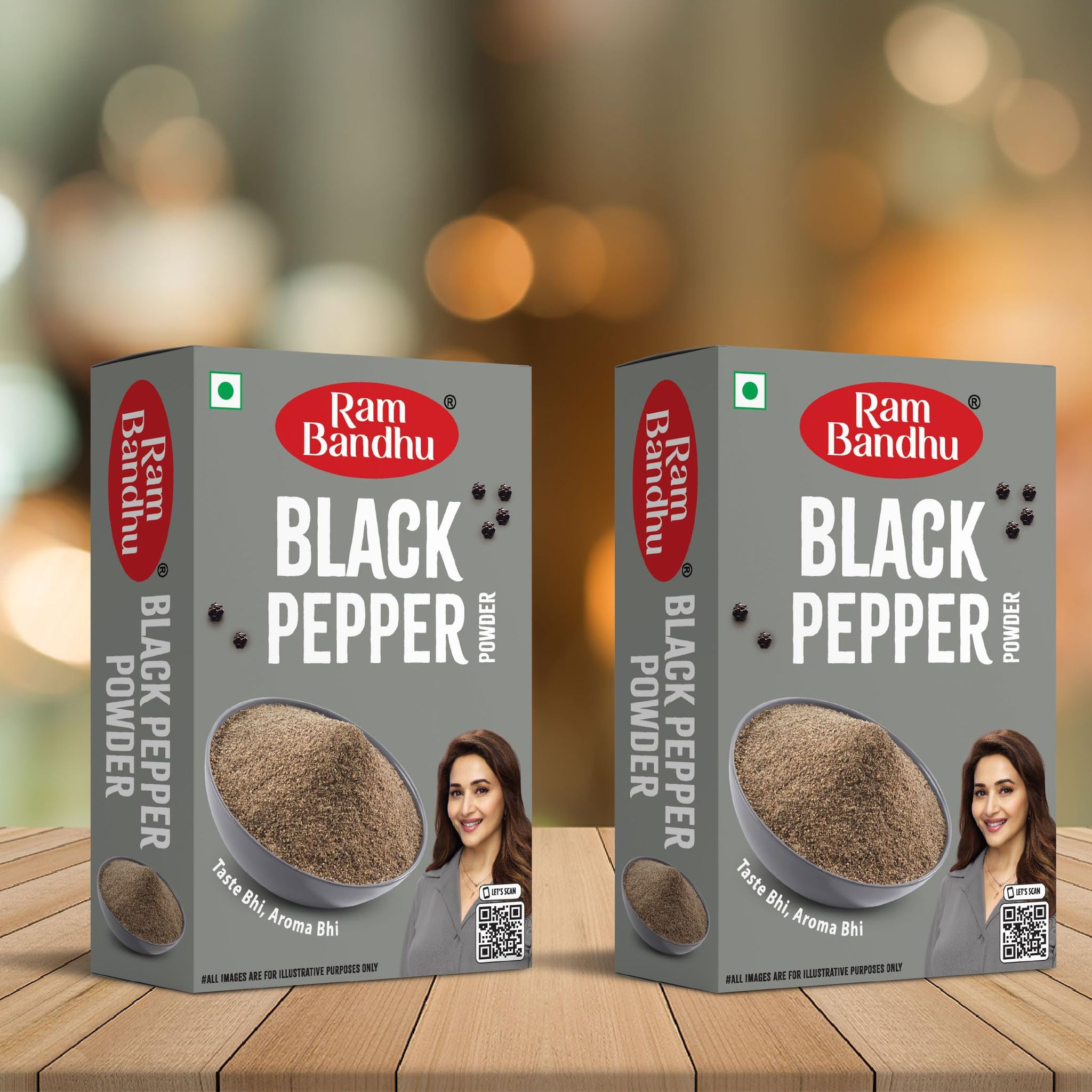 Ram Bandhu Black Pepper Powder 50G Box | Pack of 2 | 50gm X 2