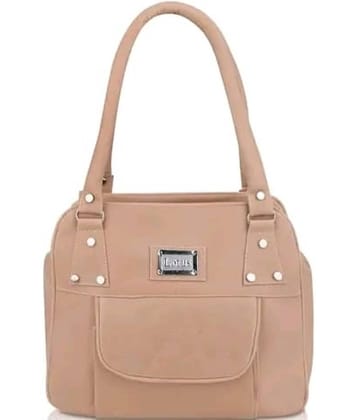 The monaina crapt Shoulder Bag PU Set of 1 ( Beige )