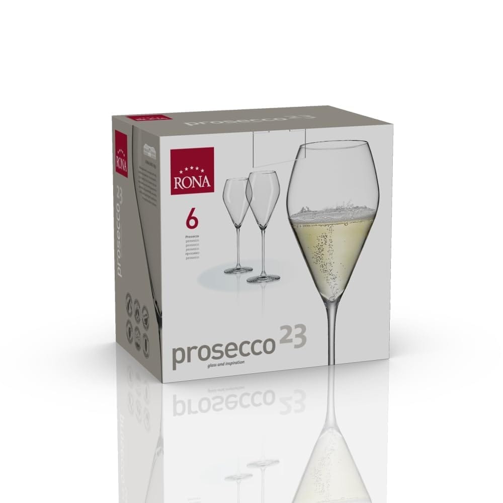 Rona Universal Prosecco, 230 Ml (Set Of 6 Glasses)(Model : 7009 | 230)