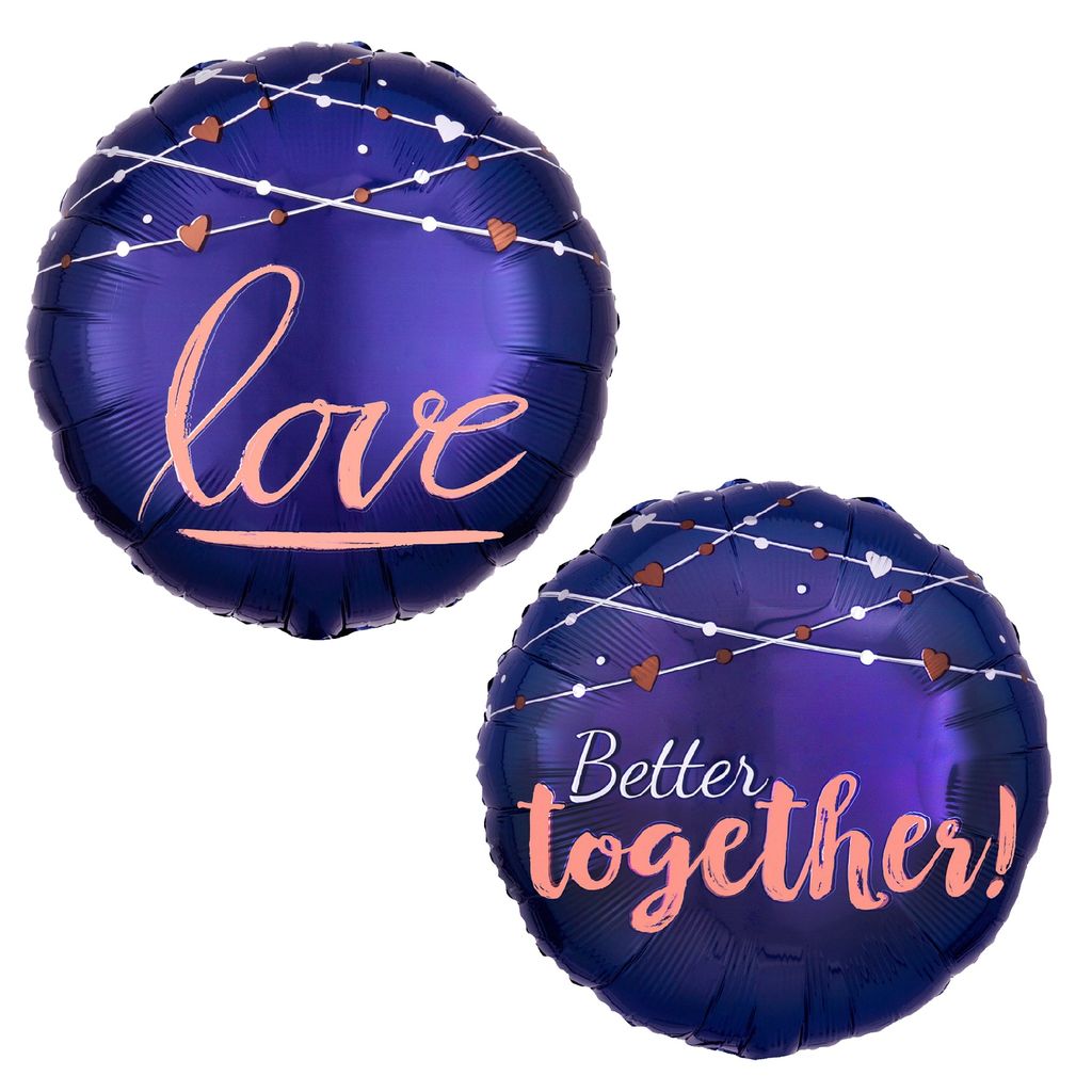 Better Together Navy Blue Love Balloon 18 Inch - Party and Festive Needs | Buy online on ZillyBuy