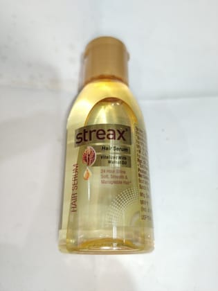 Streax Hair serum Vitalized With walnut oil 24 hour Soft shine & Manageable hair 