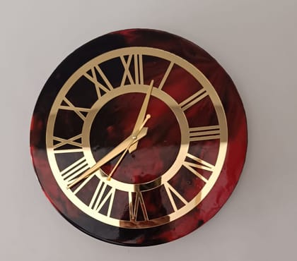 Resin handmade costmized Wall clock with attractive look and unique design