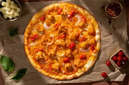 Indian Butter Chicken Pizza