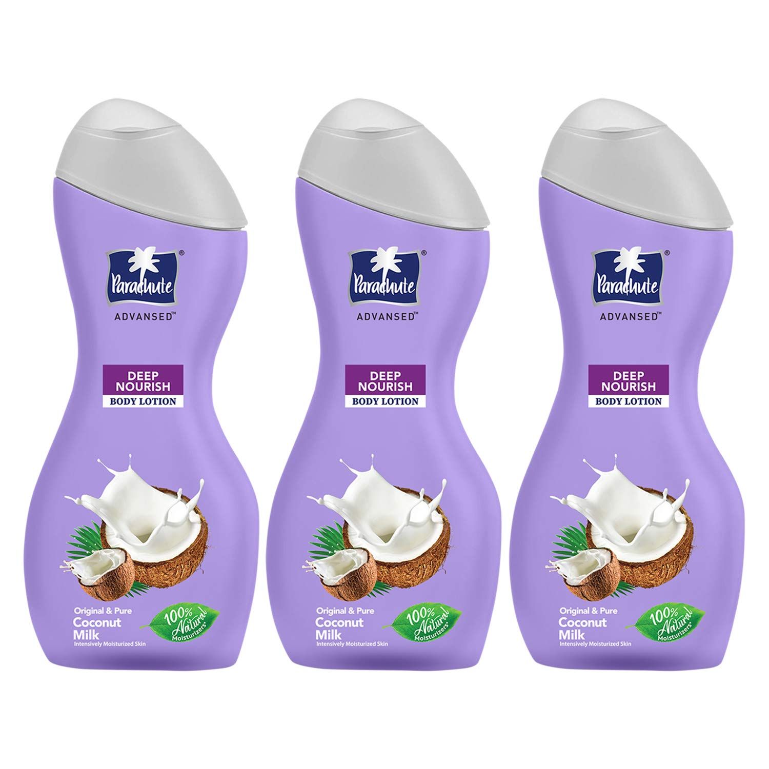 Parachute Advansed Body Lotion Deep Nourish, With Pure Coconut Milk, 250 ml (Pack of 3) Parachute Advansed Body Lotion Deep Nourish, With Pure Coconut Milk, 250 ml (Pack of 3) - 83.33 ml (Pack of 3)