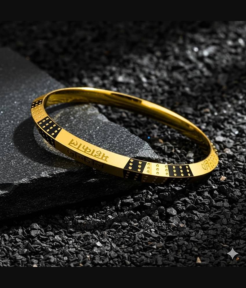 Style Wind Gold Kada ( Pack of 1 )