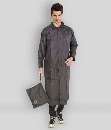 Neekshaa - Black Nylon Mens Raincoat ( Pack of 1 ) - XL