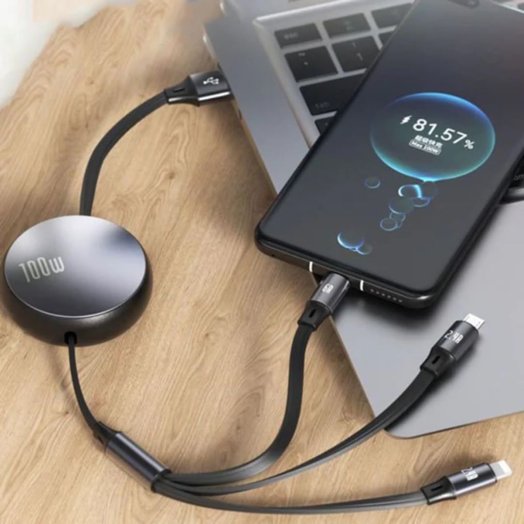 4 in 1 Retractable Charging Cable