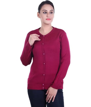 Ogarti Woollen Pink Buttoned Cardigans