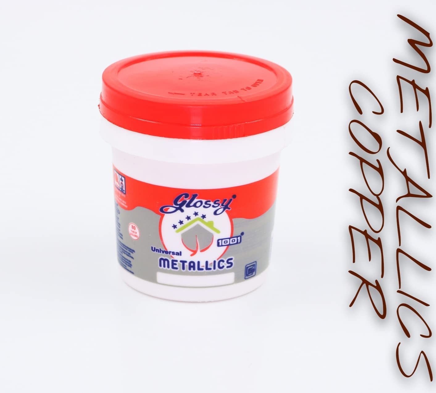 1001 Glossy Universal Metallic Paint Copper | Smooth Finish | Art and Craft use | non-toxic | non-fading