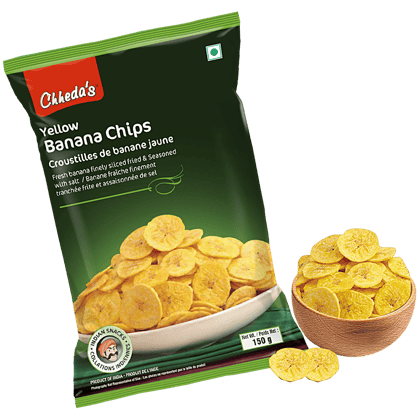Chhedas Yellow Banana Chips, 150 g