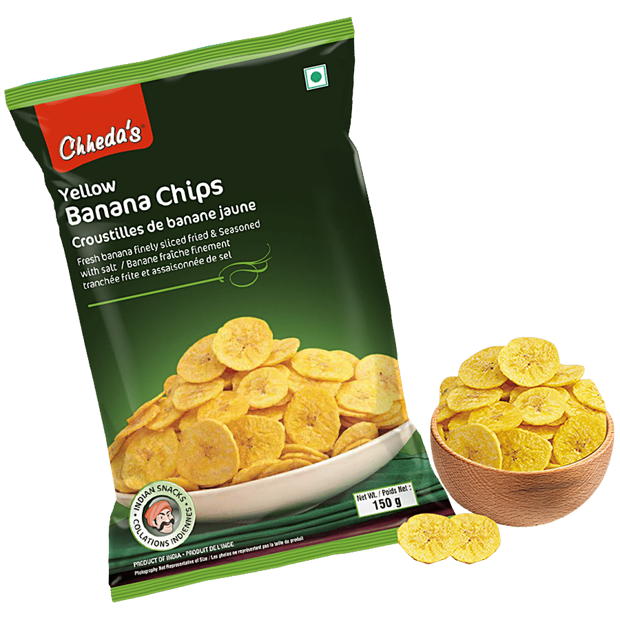 Chhedas Yellow Banana Chips, 150 g