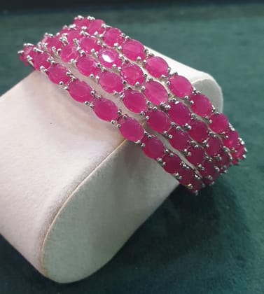 Stone bangles handmade 4 bangles in each set