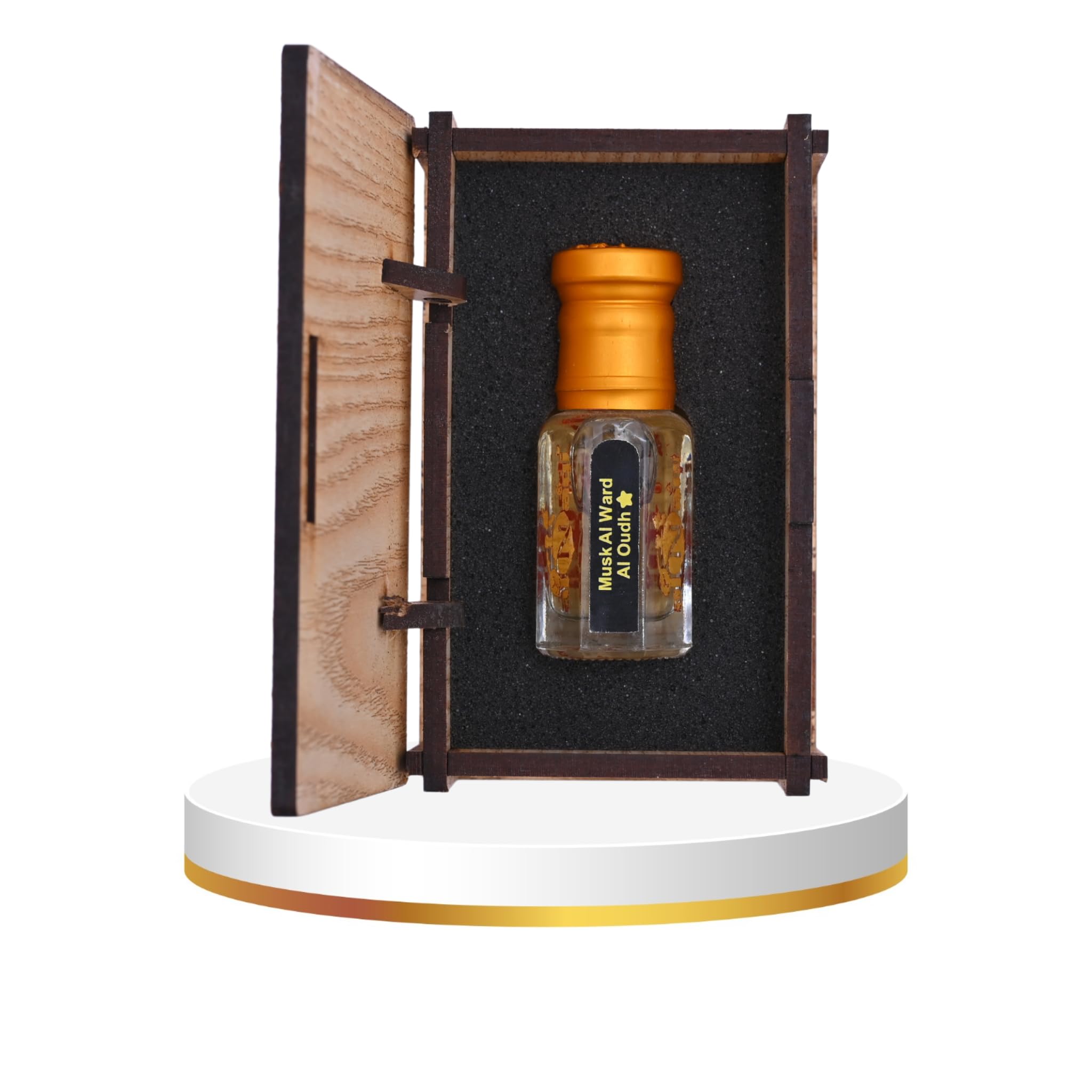 alnaqi fragrances Musk Al Ward Al Oud Attar Perfume Oil Unisex | Alcohol-Free Arabian Attar with Rose Floral, Soft Musk & Oud Notes | Long-Lasting Roll-On Concentrated Perfume Oil