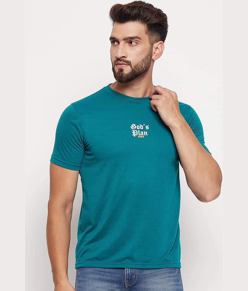 UBX Pack of 1 Cotton Regular Fit Men's T-Shirt ( White )