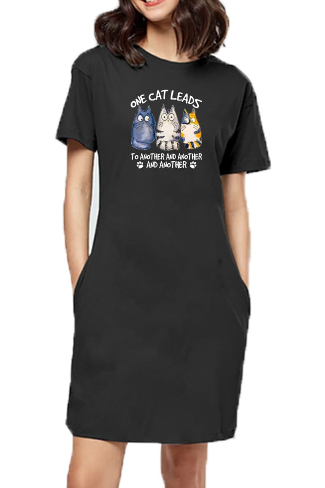 T-shirt Dress With Pockets - Never Ending (3 Colours) (Slim Fit)