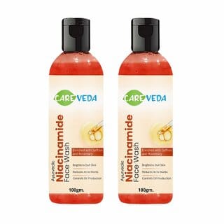CareVeda B3 Boost  Hydrating Niacinamide Face Wash for Improving Skin Texture Hydrates Nourishes Skin Suitable for All Skin Types 100 gm Set of 2