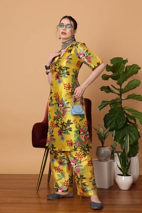 Frida Kahlo Inspired Kurta Set-XS