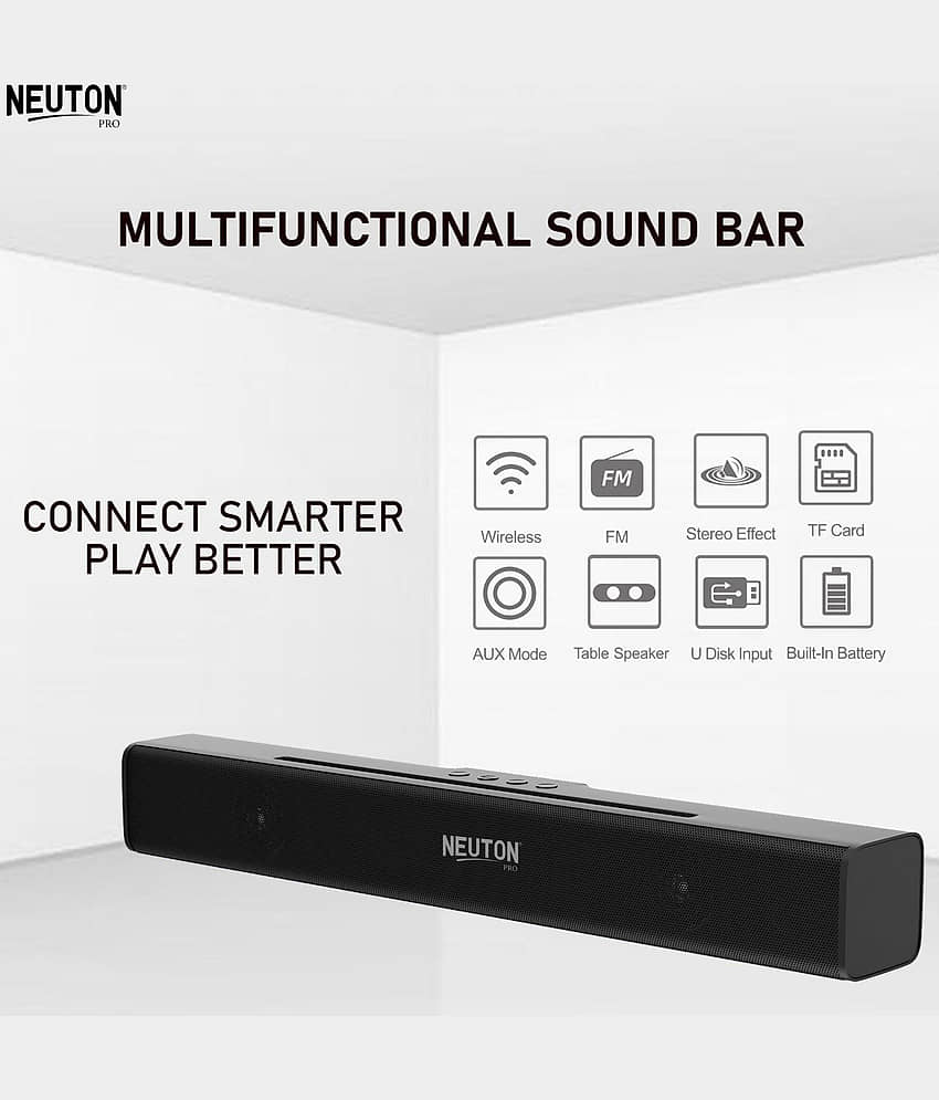 NEUTON PRO X BAR 40 W Bluetooth Speaker Bluetooth v5.0 with USB,SD card Slot,Aux Playback Time 5 hrs Black