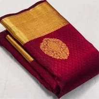 Groovy Mehandi Silk Saree Set with Inspiring Blouse