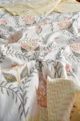 Basant Jaal Premium Jaipuri Handblock DoharDouble Bed