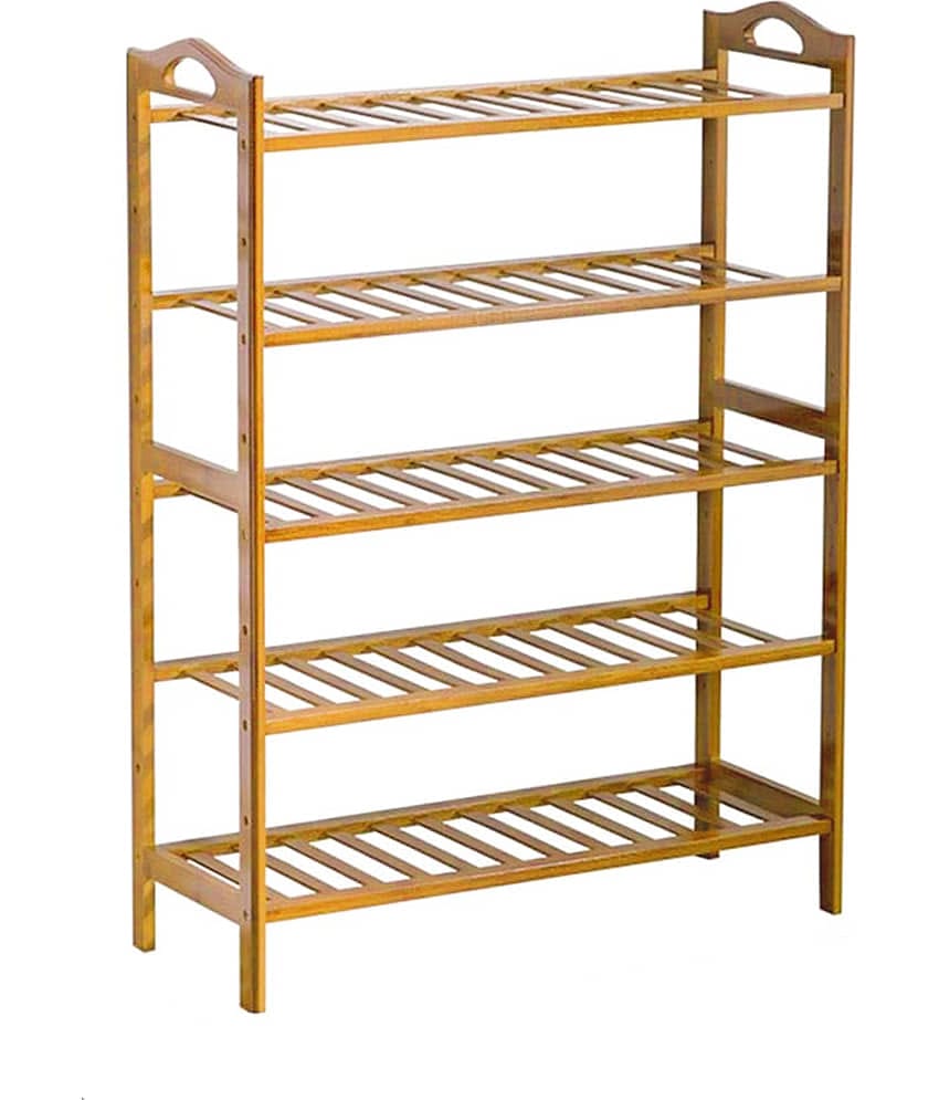 Shopper52 Wooden 5 Tier Shoe Rack