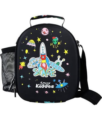 Smily  kiddos - Black Polyester Lunch Bag Pack of 1