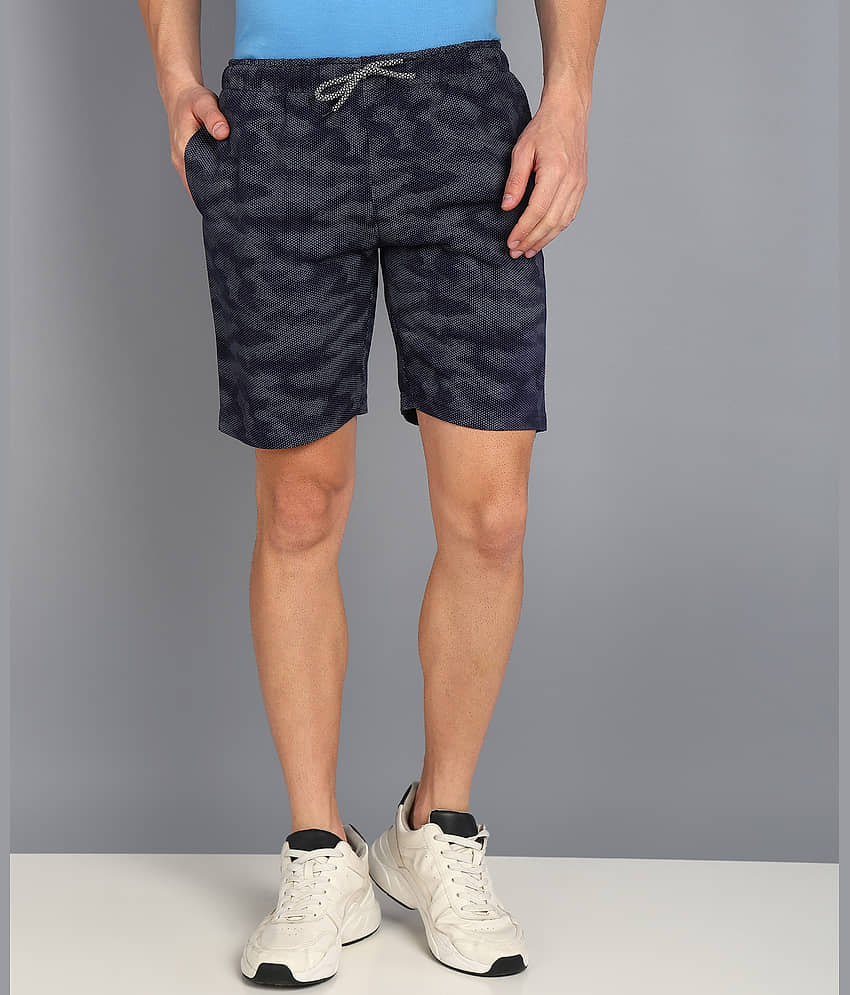 XFOX Navy Blended Men's Shorts ( Pack of 1 )