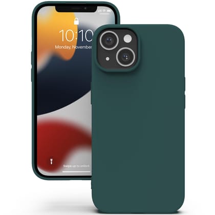YATWIN Silicone Back Case for iPhone 13 Mini, Soft-Touch Phone Back Cover for Apple iPhone 13 Mini - Dark Green YATWIN Silicone Back Case for iPhone 13 Mini, Soft-Touch Phone Back Cover for Apple iPhone 13 Mini - Dark Green - Dark Green / iPhone 13 Mini