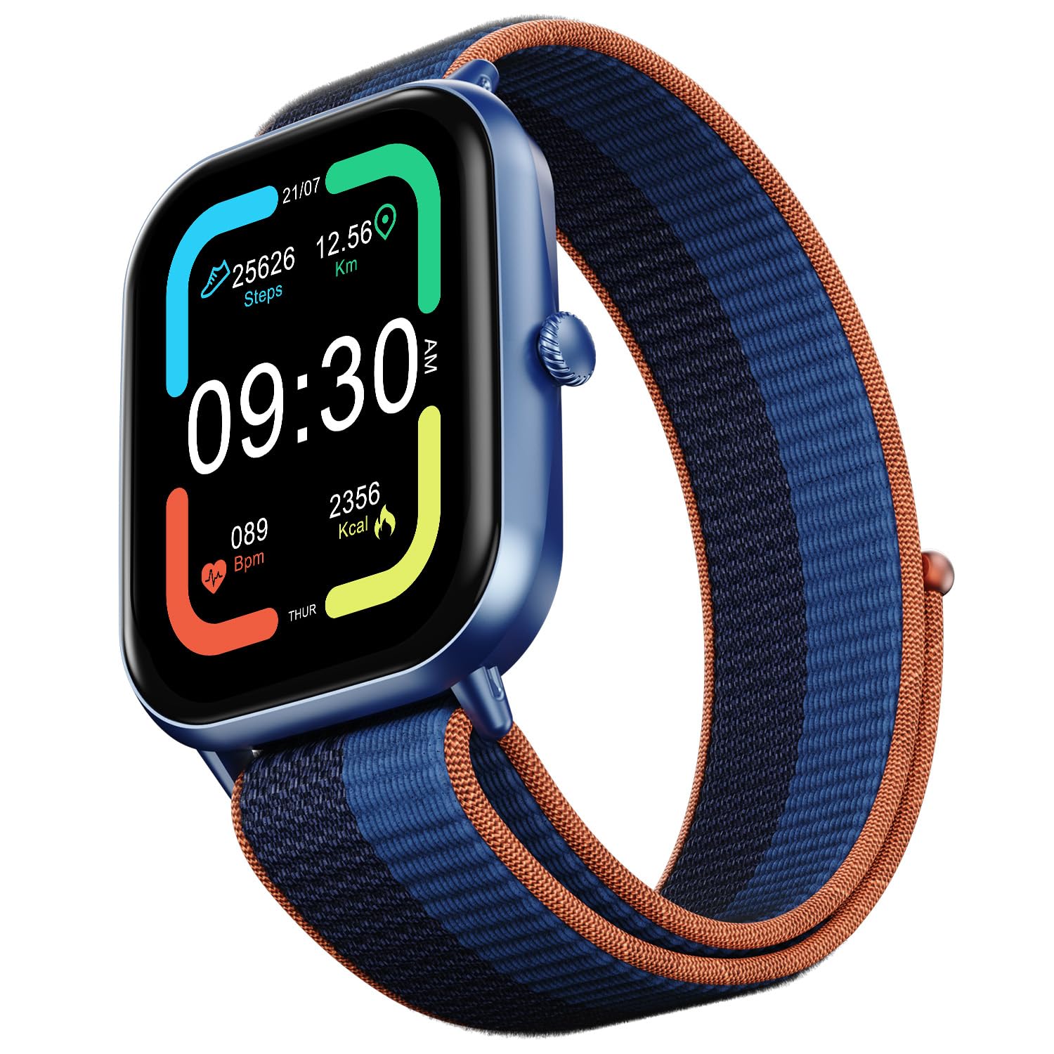 Fire-Boltt Hunter Nyluxe (BSW127) Smartwatch 51.1mm (2.01) HD Display Buetooth Calling with Single Chipset  (Midnight Blue)