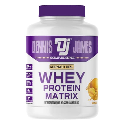 Dennis James Signature Series Whey Protein Matrix-5 Lbs / Mango