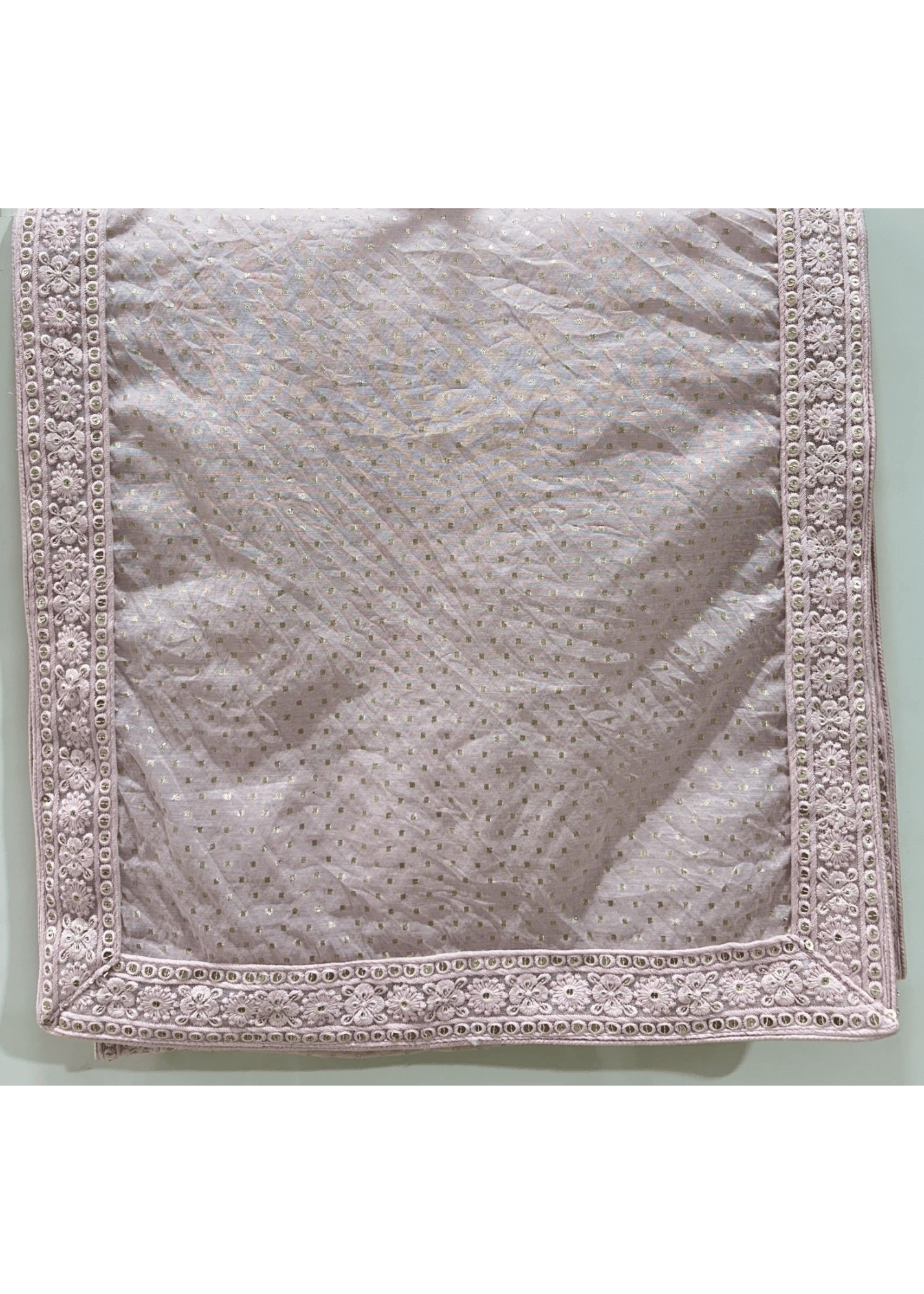 LIGHT PINK CHANDERI STOLE