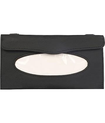 SIAGO Car Tissue Dispenser Leather Black