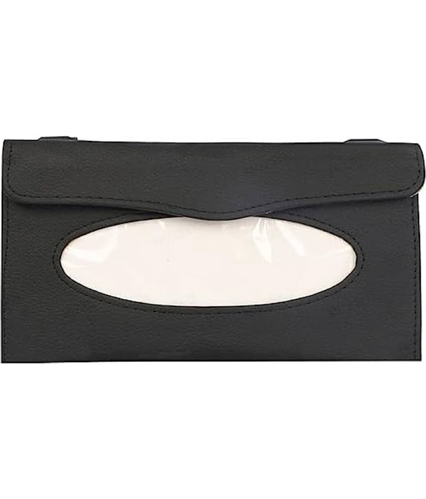 SIAGO Car Tissue Dispenser Leather Black