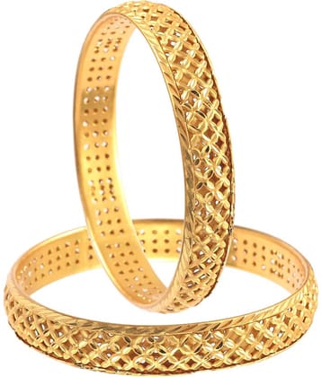 Jewar Mandi - Gold Kada Set ( Pack of 1 )