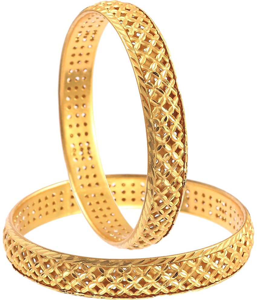Jewar Mandi - Gold Kada Set ( Pack of 1 )