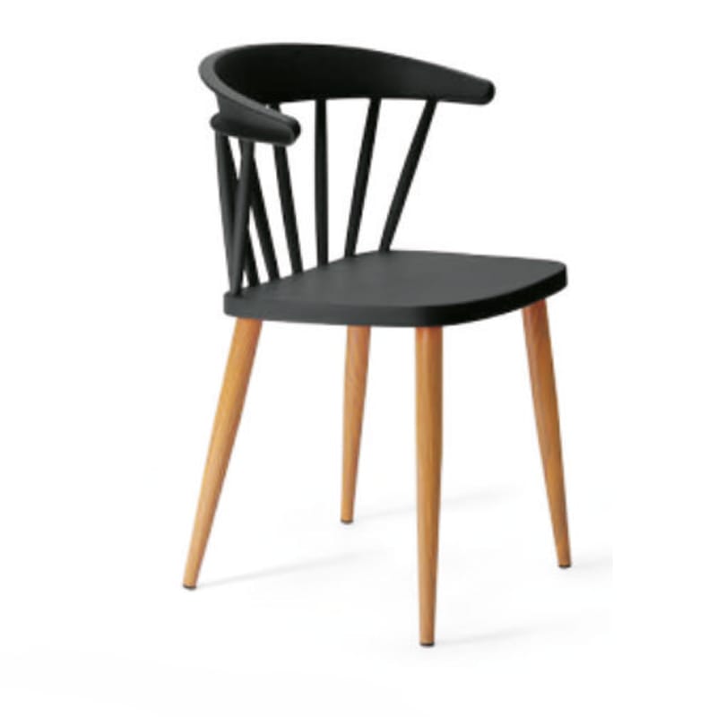 Espresso - Seat & Back In Single Peace Virgin Moulded PP With 16 Gaze of MS Powder Quoted In Wood Finish (CS-Wave)