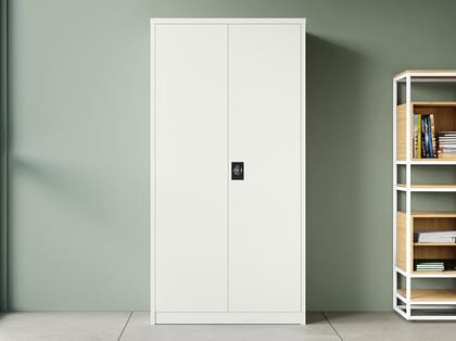 Storofix 2-Door Metal Storage Almirah (Traffic White)- 1-Year Warranty, 4 Shelves Storofix 2-Door Metal Storage Almirah (Traffic White)- 1-Year Warranty, 4 Shelves