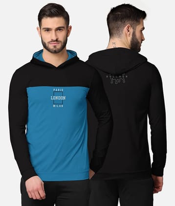 BULLMER Pack of 1 Cotton Blend Regular Fit Men's T-Shirt ( Black )