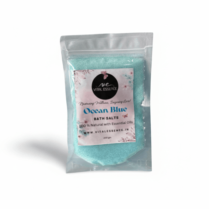 Vital Essence Ocean Blue Mineral Bath Salts 200g