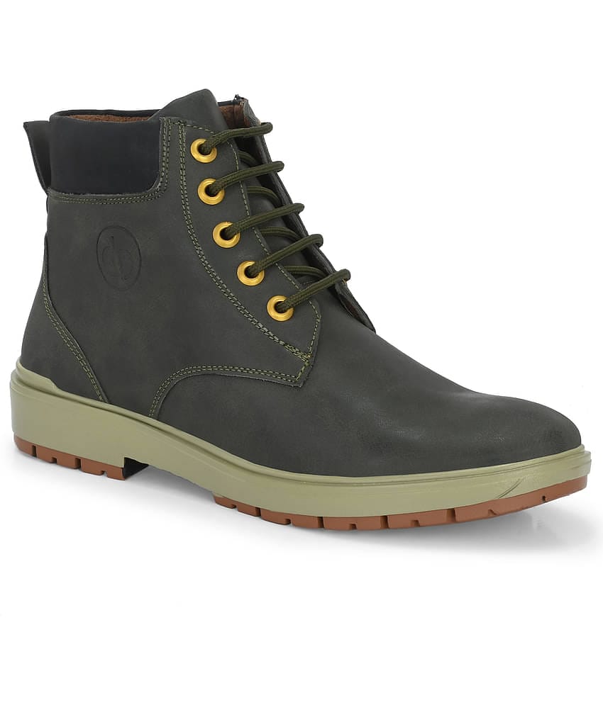 Leeport Olive Men's Casual Boots